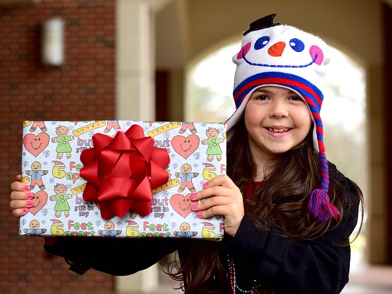 Staff File Photo by Robin Rudd / Seven-year old Kariyana Donev of Ocoee, Tenn., was the 2020 winner of the Chattanooga Times Free Press' Lin C. Parker Wrapping Paper Design Contest.