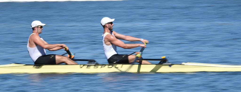 Staff Photo by Matt Hamilton / Danny Ingber and Jason Garrett race for Vanderbilt on Sunday November 7, 2021 during the Head of the Hooch regatta.