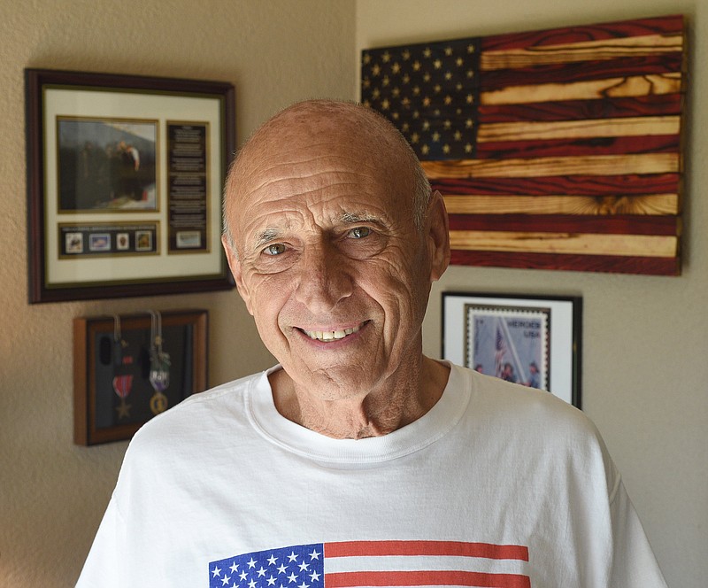 Staff Photo by Matt Hamilton / George Farr stands at his home in Lookout Valley on Friday, October 22, 2021.