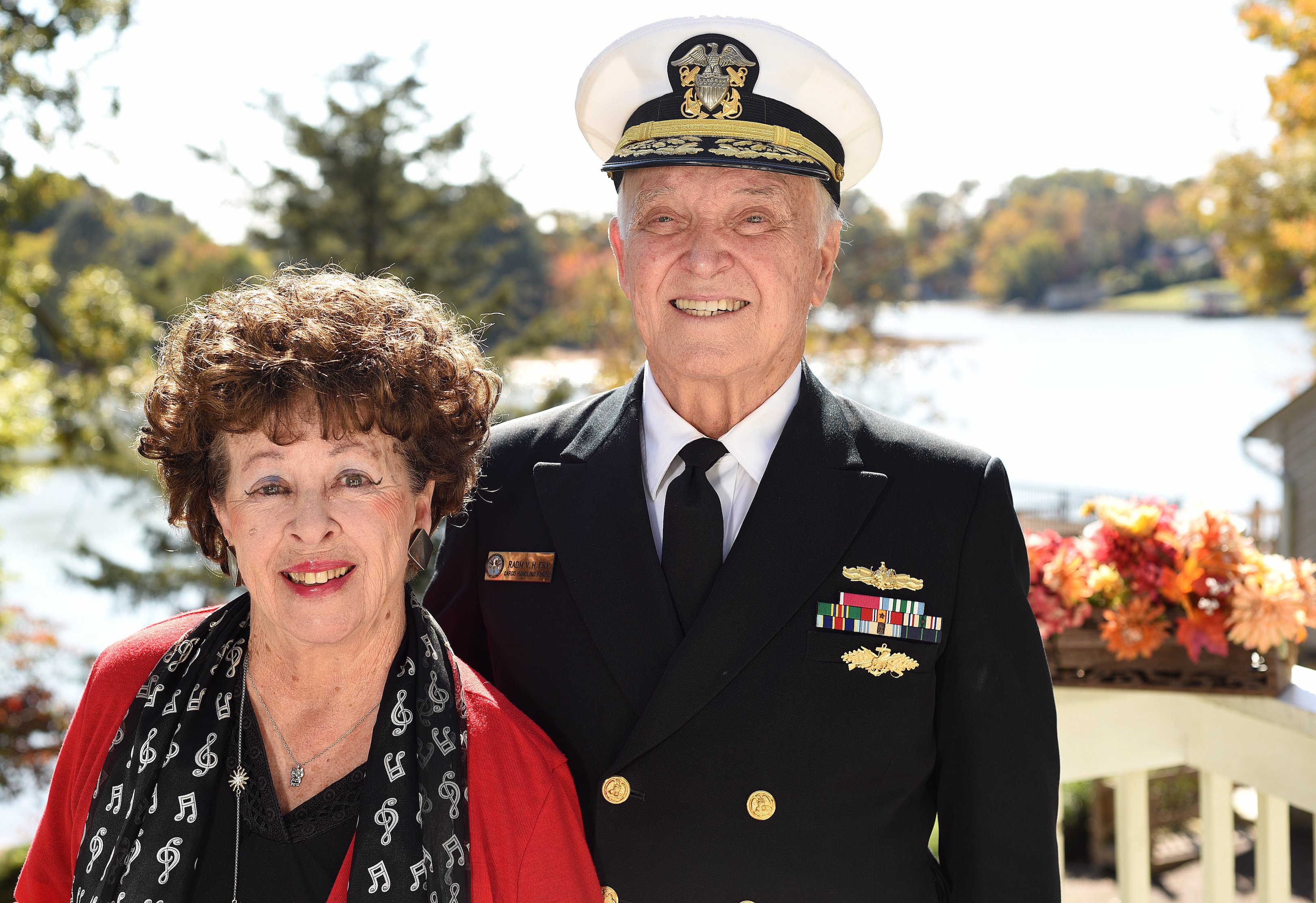 Staff Photo by Matt Hamilton / Retired U.S. Navy Adm. Vance Fry and his wife Charlynne are pictured at their home in Harrison on Tuesday, Nov. 2, 2021.
