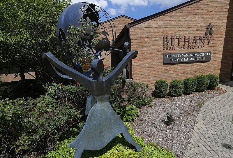 This Thursday, Aug. 23, 2018 photo shows the Bethany Christian Services in Grand Rapids, Mich. Bethany is one of the nation's largest adoption agencies. (AP Photo/Paul Sancya)