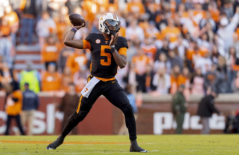Tennessee Athletics photo by Andrew Ferguson / Tennessee first-year football coach Josh Heupel believes there will be a right time for fifth-year senior quarterback Hendon Hooker to make his decision regarding next season.