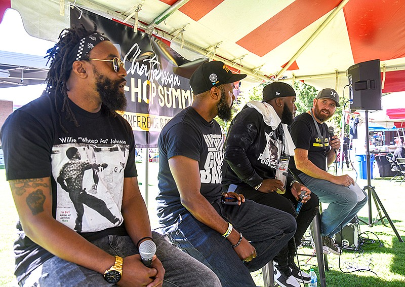 Photo by Mark Gilliland / C-Grimey, DJ Knotts, Kay B Brown and Sammy Loudermilk speak about using your platform for good.