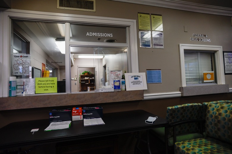 Staff photo by Troy Stolt / The admissions area of the CADAS treatment facility is seen on Wednesday, Nov. 17, 2021 in Chattanooga, Tenn.
