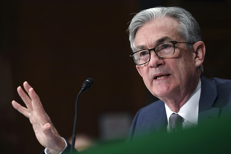 FILE - Federal Reserve Chairman Jerome Powell testifies before the Senate Banking Committee on Capitol Hill in Washington, Feb. 12, 2020. President Joe Biden announced Monday, Nov. 22, 2021 that he's nominating Jerome Powell for a second term as Federal Reserve chair, endorsing Powell's stewardship of the economy through a brutal pandemic recession in which the Fed's ultra-low rate policies helped bolster confidence and revitalize the job market. (AP Photo/Susan Walsh, File)