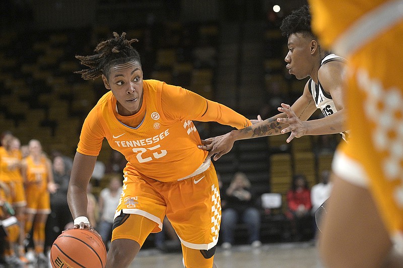 AP file photo by Phelan M. Ebenhack / Tennessee guard Jordan Horston had 17 points, nine rebounds and nine assists to help lead the Lady Vols to an 80-55 win against Oklahoma State on Saturday in Las Vegas.