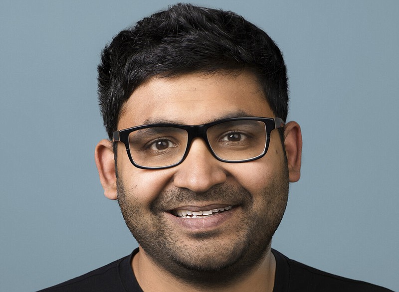 In this image provided by Twitter, Parag Agrawal poses for a picture. Newly named Twitter CEO Agrawal has emerged from behind the scenes to take over one of Silicon Valley's highest-profile and politically volatile jobs. (Ellian Raffoul/Courtesy of Twitter via AP)