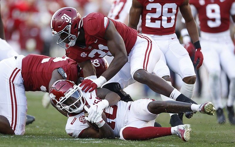 Crimson Tide photo / Alabama sophomore outside linebacker Will Anderson leads the nation with 29.5 tackles for loss entering Saturday's Southeastern Conference championship game against Georgia.