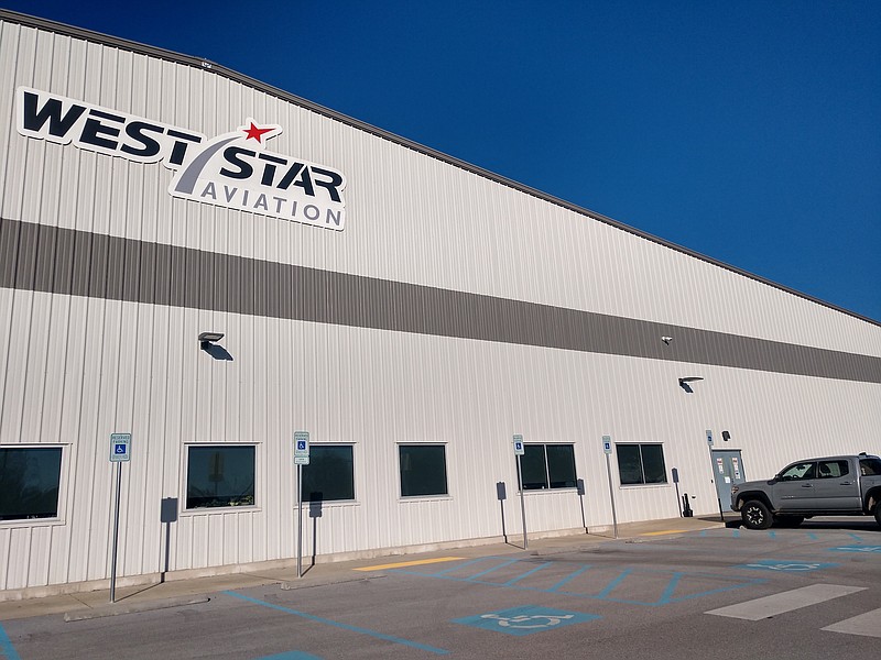 Staff photo by Mike Pare / A West Star Aviation hanger sits at Chattanooga Airport. The company that specializes in working on business aircraft is looking at an expansion.