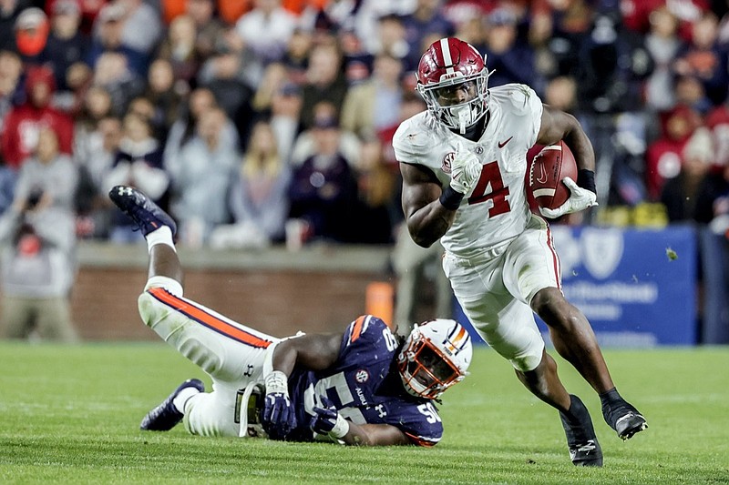 AP photo by Butch Dill / Alabama running back Brian Robinson Jr. carries the ball against Auburn during the second half of last Saturday's matchup of SEC West rivals.