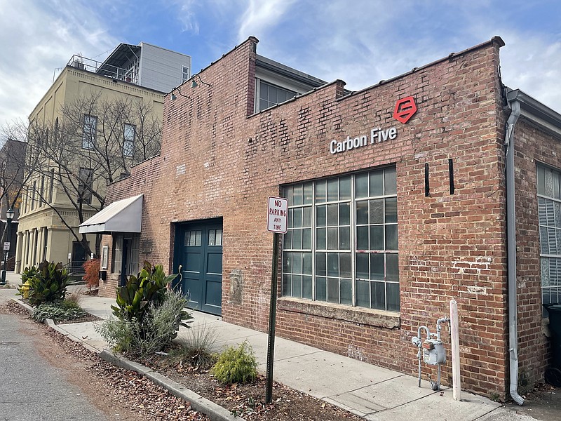Photo by Dave Flessner / Carbon Five, which operates one of four national offices in Chattanooga in an office and warehouse on Williams Street that was built in 1900, has been acquired by the Chicago-based digital design company West Monroe.