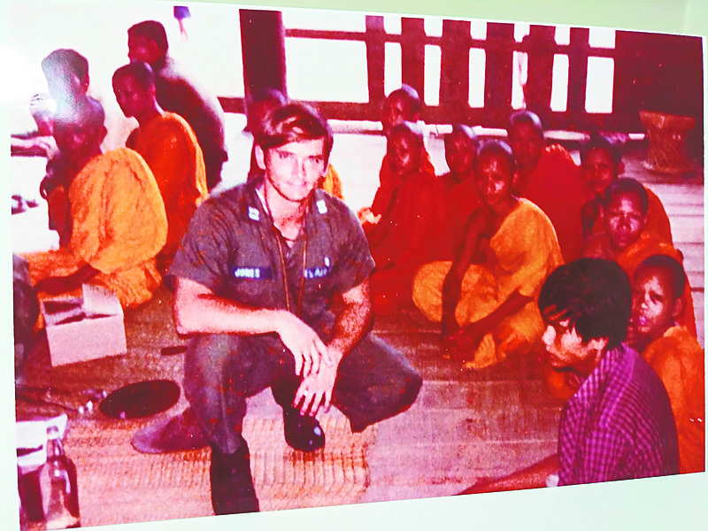 Contributed photo / As a doctor working out of Udorn Royal Thai Air Base in Thailand in 1972, U.S. Air Force Maj. Bobby Jones helps villagers with medical issues.