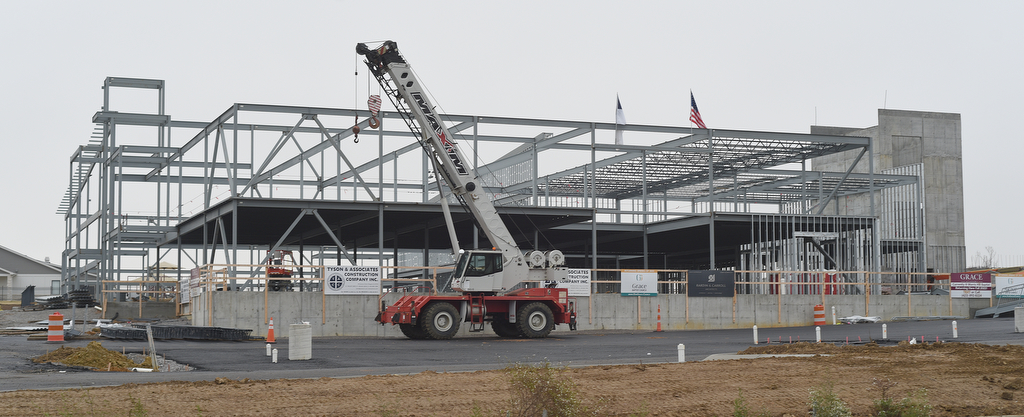 Staff Photo by Matt Hamilton / The Grace Baptist Church and Academy construction site on Friday, December 10, 2021.