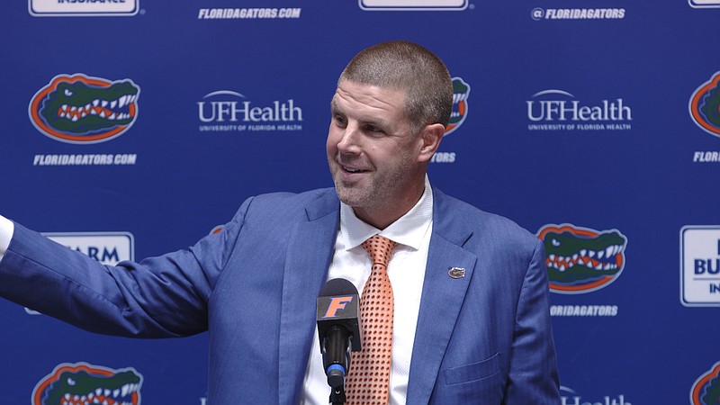 Florida Athletics photo / New Florida football coach and former Murray County quarterback Billy Napier is not going to sign an abundance of players this week in the early period that starts Wednesday. The Gators had just seven commitments as of Monday evening, while rival Georgia had 25.