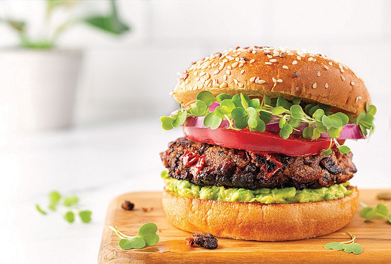 Try black bean burgers with a homemade chipotle ketchup. / Getty Images/iStock/LindasPhotography