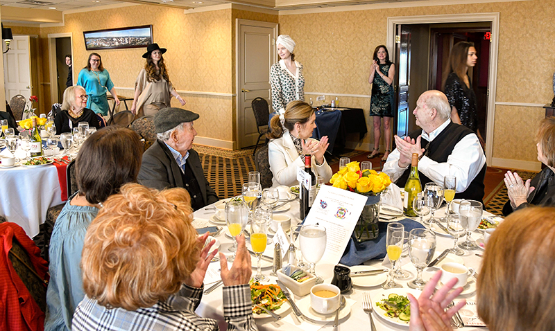 Photo by Mark Gilliland / Women veterans and wives of veterans model the fashion.
