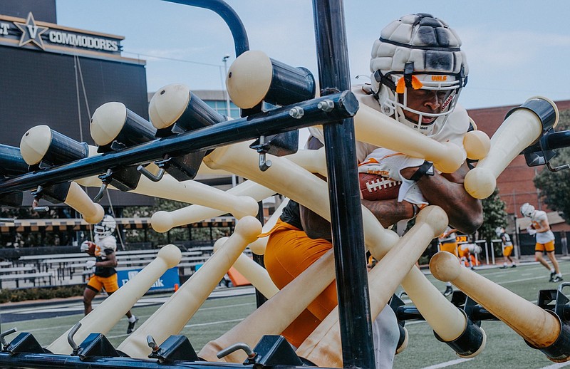 Tennessee Athletics photo / The Tennessee Volunteers resumed workouts Sunday for Thursday afternoon's Music City Bowl against Purdue by practicing at Vanderbilt.