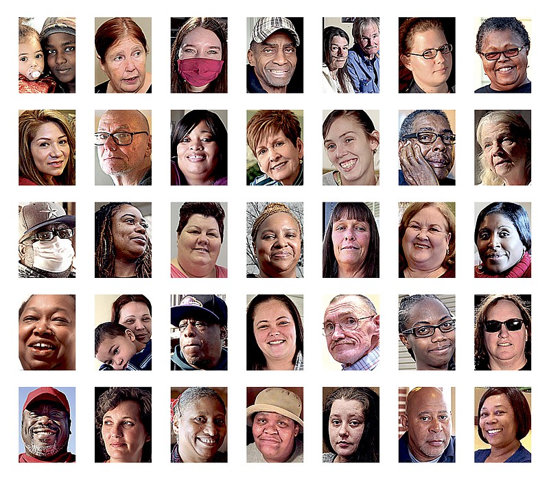 This collage represents some of the people who have benefitted from the Times Free Press Neediest Cases Fund in the past. Photo illustration by Shelby Farmer. 