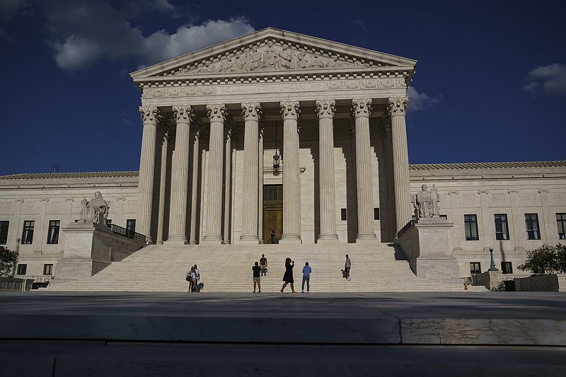 The Supreme Court is seen in Washington, Friday evening, Sept. 3, 2021. (AP Photo/J. Scott Applewhite)                     