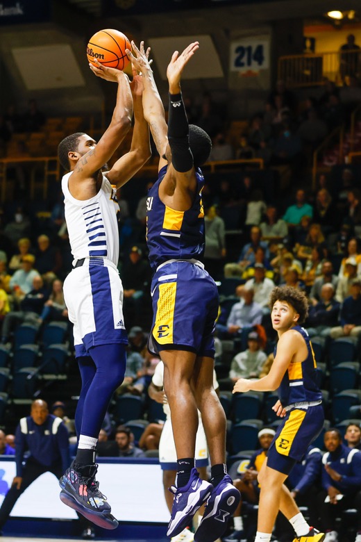 Staff photo by Troy Stolt / during the basketball game between UTC and East Tennessee State at Mckenzie Arena on Thursday, Dec. 30, 2021 in Chattanooga, Tenn.