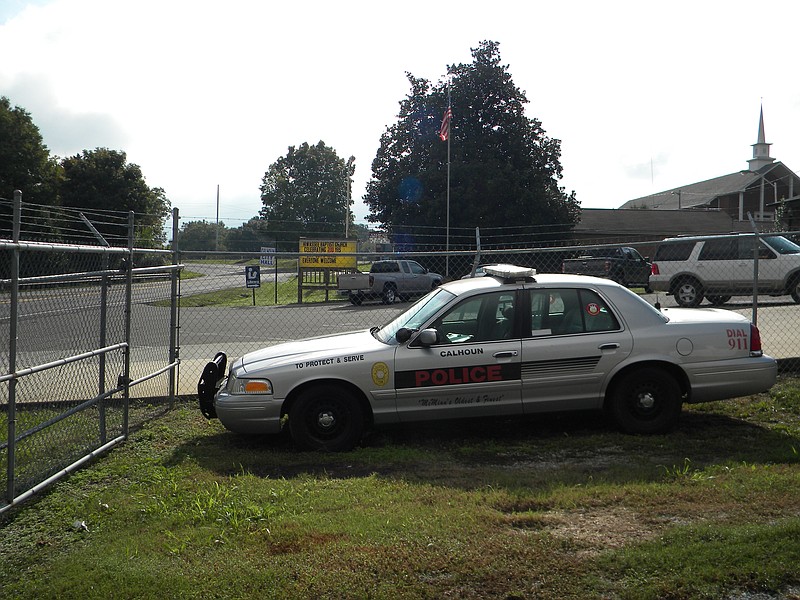 A Calhoun Police Department vehicle is shown in this file photo. / Staff file photo