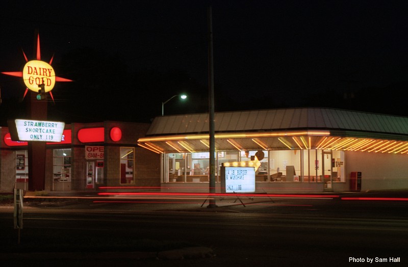This late-1980s photo of the former Dairy Gold on Dayton Boulevard recalls an era when drive-in restaurants were popular across the Chattanooga area. Contributed photo by Sam Hall of ChattanoogaHistory.com.