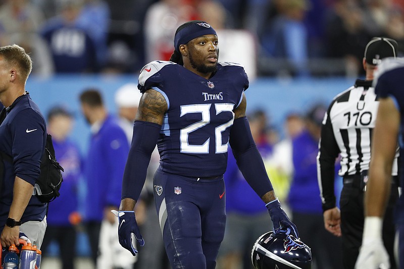 AP file photo by Wade Payne / Tennessee Titans running back Derrick Henry could return from injury for Sunday's regular-season finale against the Houston Texans, but the team hasn't made him active for the game yet.