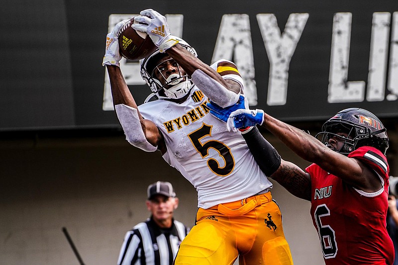 Wyoming Athletics photo / Former Wyoming receiver Isaiah Neyor, who led the Cowboys this past season with 44 catches for 878 yards and 12 touchdowns as a redshirt sophomore, committed Saturday afternoon to continue his career at Tennessee.
