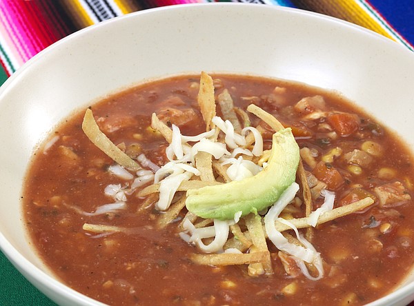 Easy Chicken Tortilla Soup, made with Trader Joe's enchilada sauce, is ...