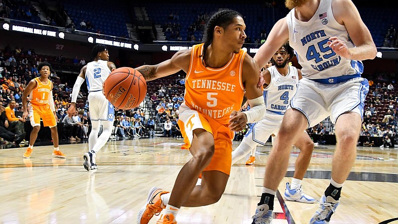 Tennessee Athletics photo / Tennessee freshman point guard Zakai Zeigler has provided instant energy and productivity during recent games at Thompson-Boling Arena after the Volunteers have experienced slow starts.