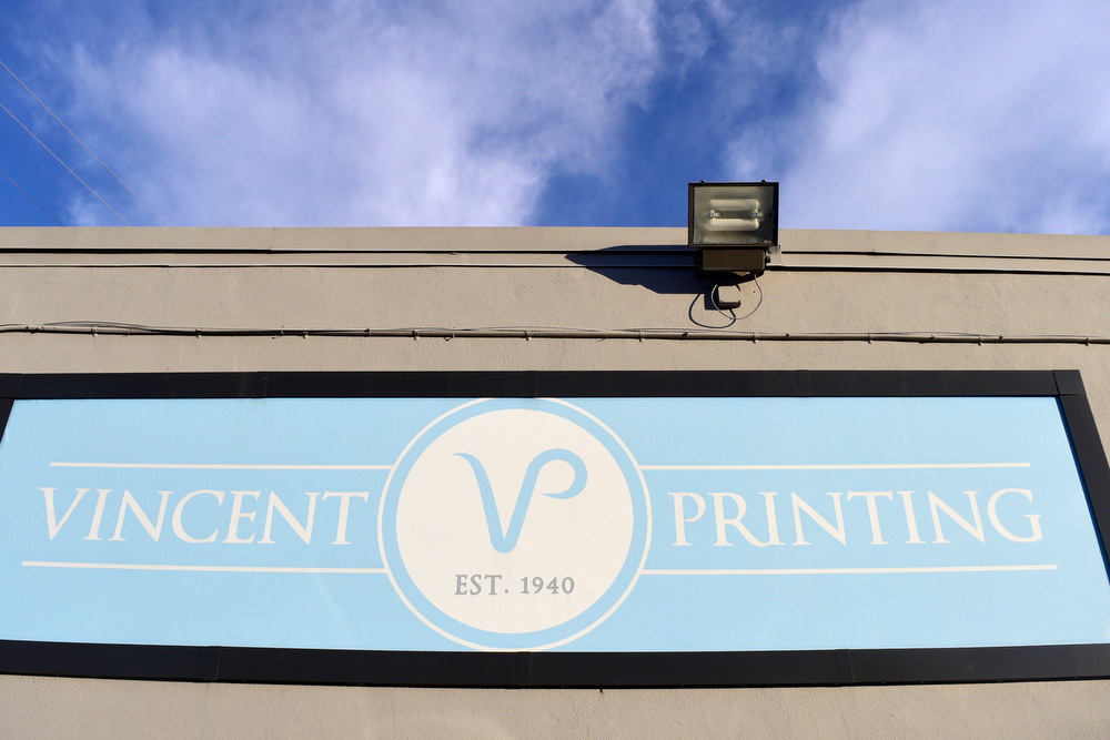 Staff Photo by Robin Rudd / Vincent Printing, formed in 1940, and located in East Chattanooga, is one of the country's biggest print shops of its type. New owner. Beau Wells talked with the newspaper on January 13, 2022.