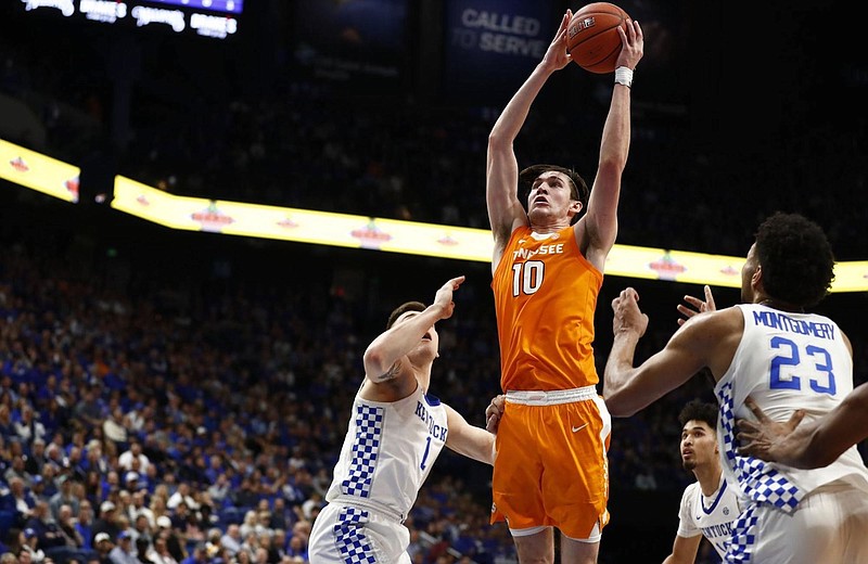 Tennessee Athletics photo / Tennessee sixth-year senior forward John Fulkerson scored a career-high 27 points during an 81-73 win at Kentucky in 2020. With a win Saturday afternoon, Fulkerson would become the lone Volunteers player ever to prevail four times at Rupp Arena.