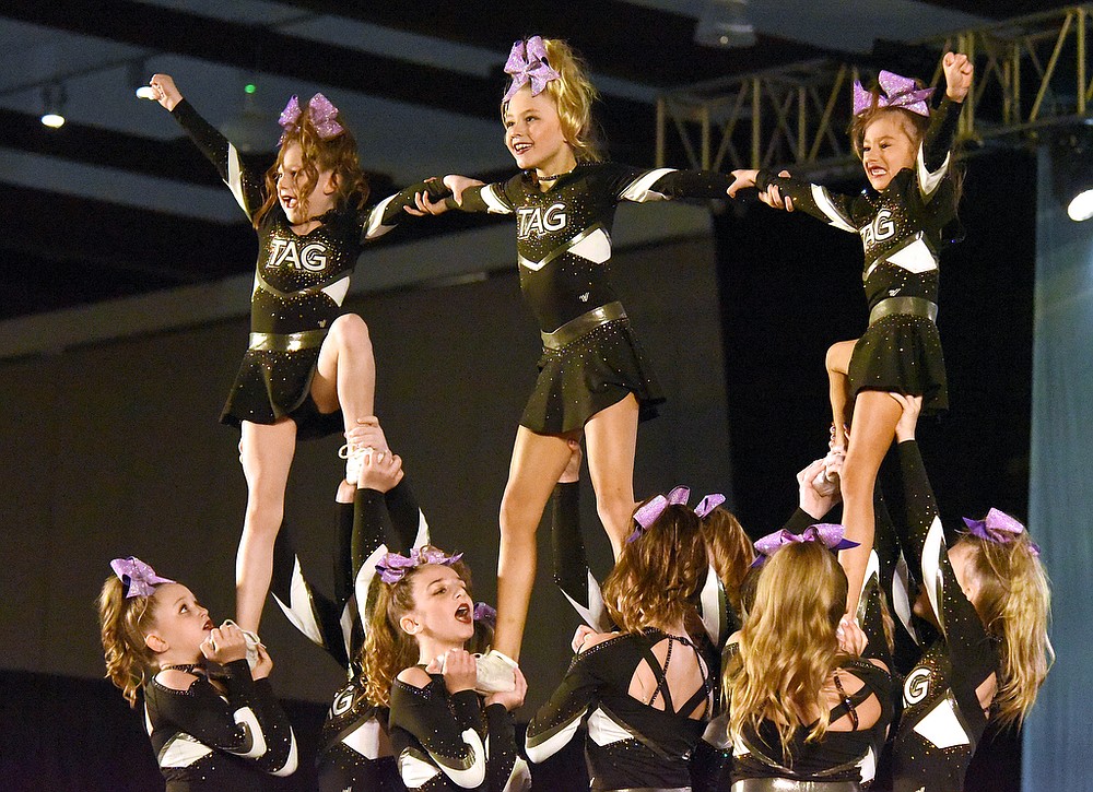 Cheerleading competition at the Chattanooga Convention Center