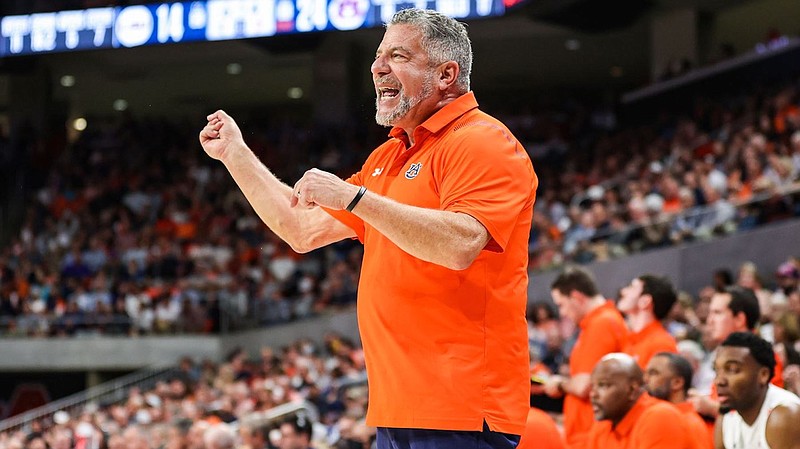 Auburn Athletics photo by Jacob Taylor / Former Tennessee men's basketball coach Bruce Pearl, who guided the Volunteers to the NCAA tournament in all six of his seasons in Knoxville, is 110-39 the past five seasons with Auburn. Pearl's 2019 Tigers reached the Final Four, while this season's team could ascend to a No. 1 ranking Monday.