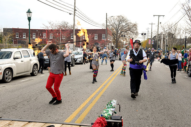 Chattanooga Fire Cabaret during the parade.
