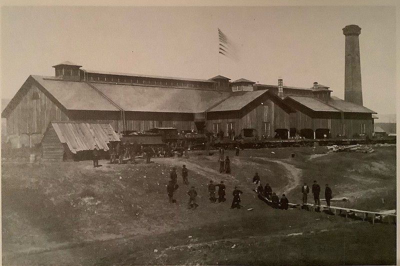 Photo courtesy of the National Archives / U.S. Military Railroad Rolling Mill at Chattanooga.