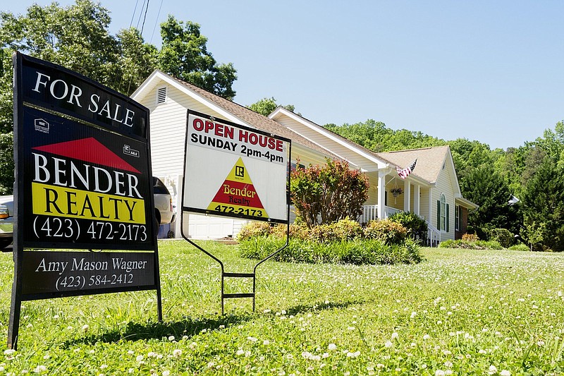 Staff photo by C.B. Schmelter / A home is seen for sale in the Hamilton on Hunter neighborhood on Friday, May 14, 2021, in Ooltewah, Tenn.