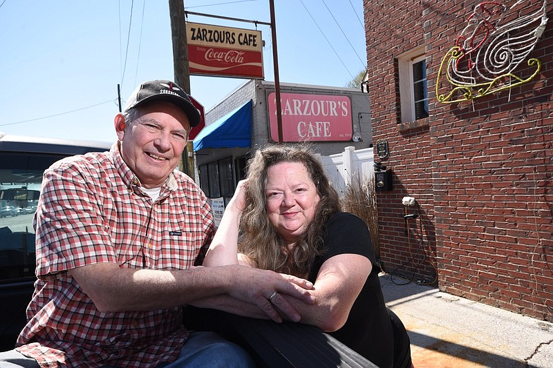 Staff file photo / Dixie, left, and Shannon Fuller are the owners and managers of Zarzour's Cafe in the Southside. The four-generation, family-owned restaurant celebrated 100 years in business in 2019.