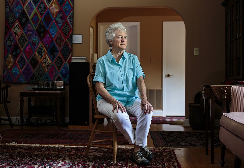 Staff photo by Doug Strickland / Eleanor Cooper poses for a portrait in her home on Wednesday, July 12, 2017, in Chattanooga, Tenn.