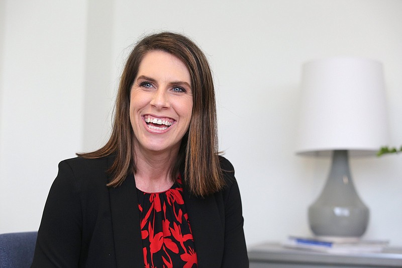 Photography by Erin O. Smith / Kim Shumpert, chief executive officer of the Chattanooga Women's Leadership Institute, talks about her role at CWLI and what the nonprofit does in February 2019 at the Edney Building.