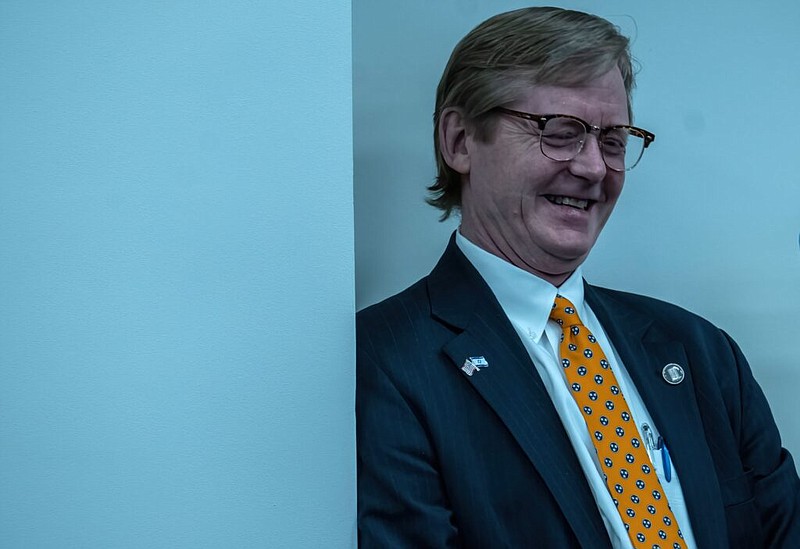 Firebrand conservative Rep. Bruce Griffey, R-Paris, pictured here, has partnered with Democratic Sen. Sara Kyle of Memphis on a bill that would let Tennessee voters express opinions on marijuana. / Photo by John Partipilo/Tennessee Lookout