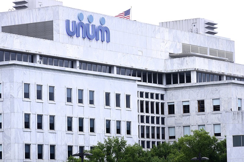 Staff File Photo by Robin Rudd / Unum Group, with its headquarters in downtown Chattanooga, employs nearly 3,000 people in the city.