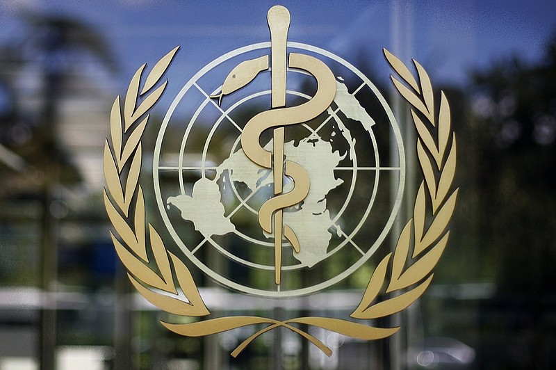 FILE - The logo of the World Health Organization is seen at the WHO headquarters in Geneva, Switzerland, June 11, 2009. (AP Photo/Anja Niedringhaus, File)


