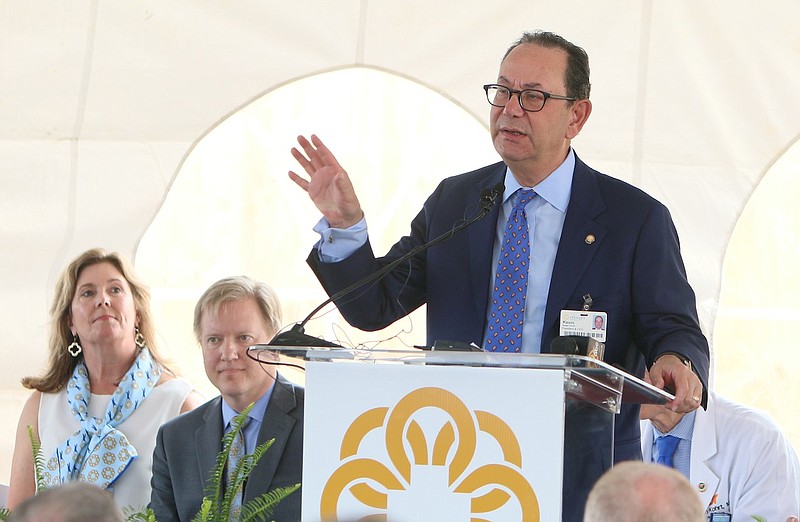 thumbnail Staff photo by Erin O. Smith / Former Erlanger Health System CEO Kevin Spiegel speaks Tues., June 6, 2017, during the groundbreaking ceremony at the site for the new Erlanger Children's Hospital on Third Street in Chattanooga, Tenn. Spiegel, who left Erlanger in 2019, was named this week as CEO of Crozer Health hospitals in Delaware, Pennsylvania.