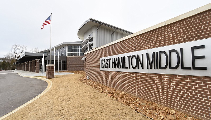 Staff Photo by Matt Hamilton / East Hamilton Middle School is seen in Apison on Friday, Jan. 22, 2021.