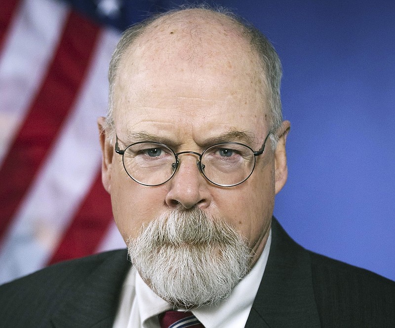File photo from U.S. Department of Justice via The AP / This 2018 portrait released by the U.S. Department of Justice shows Connecticut's U.S. Attorney John Durham.