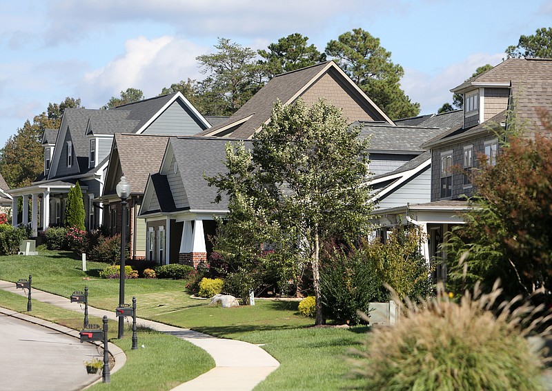 Photography by Erin O. Smith / Downing Green at Mulberry Park is one of the recently-developed neighborhoods in Collegedale.