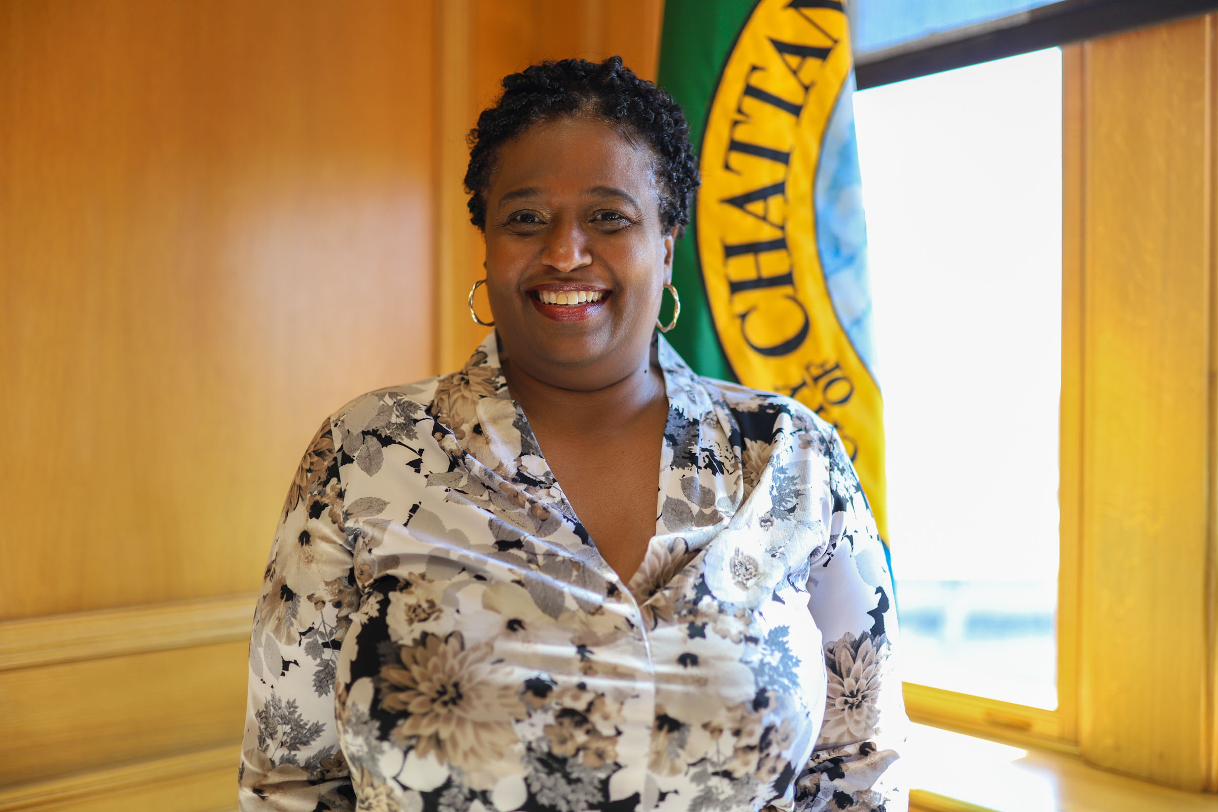 Staff Photo by Olivia Ross / Celeste Murphy has been nominated to be Chattanooga's next police chief. She sat for an interview with the Times Free Press on Monday, Feb. 28, 2022.
