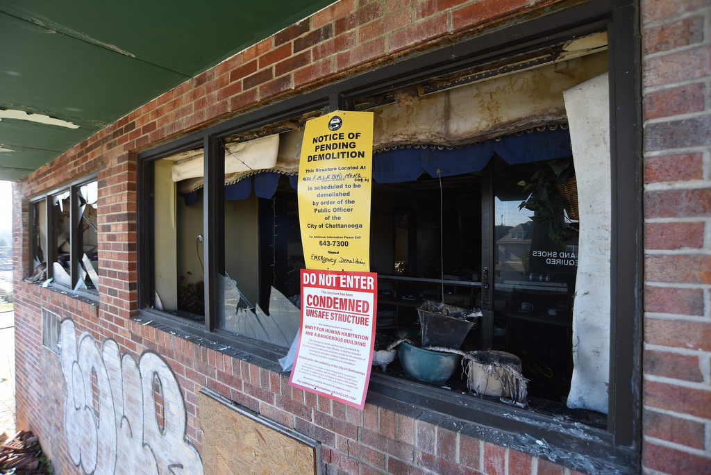 Staff Photo by Matt Hamilton / The remains of Lamar's Restaurant on Martin Luther King Boulevard on Tuesday, March 1, 2022.