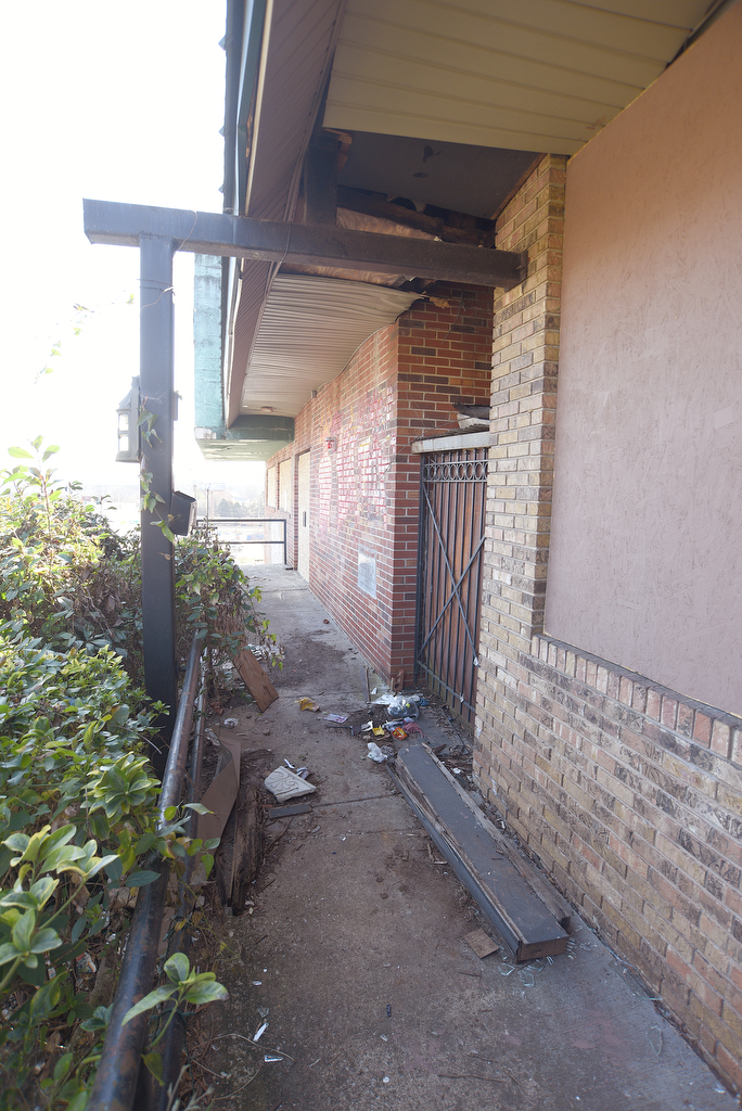 Staff Photo by Matt Hamilton / Lamar's Restaurant, while badly damaged, has been boarded up on Wednesday, March 2, 2022.